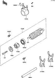 EN450 Валы и вилки переключения передач