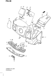 UH200 Багажник передний