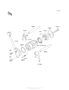 AN112 Валы и вилки переключения передач