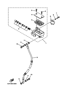 XVS250 Передний тормозной цилиндр
