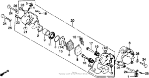 GL1100I Front brake caliper 80-81