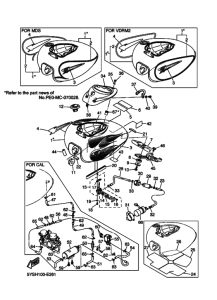 XVS1100A XVS11AV Tank fuel