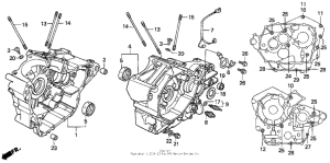 VT600C Картер двигателя