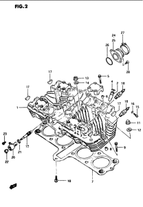 GS1100 Головка цилиндров