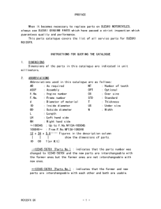 RG125 Catalog preface