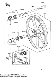 KZ1100 Front wheel / hub