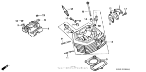 XR80R Головка цилиндров