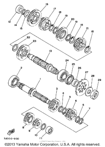 WR250Z Трансмиссия
