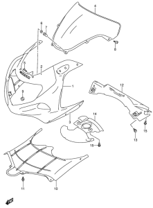 GSX-R750 Cowling body