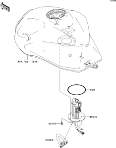 ZR750 Топливный насос