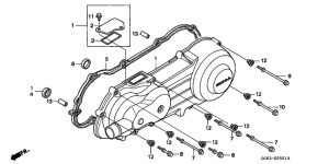 SRX90 Крышка картера левая