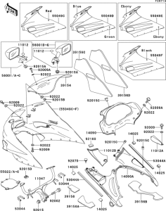 ZX1100 Cowling(1 / 2)(zx1100-d2)