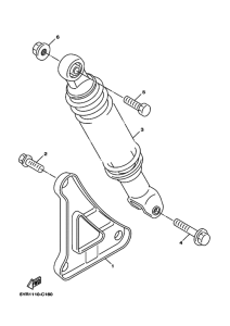 XC125V YJ125X Задний рычаг и подвеска