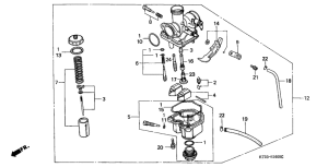 XR200R Carburetor assy