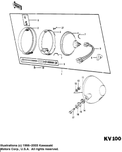 KV100 Headlight kv100-a7