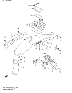 DR-Z400 Заднее крыло