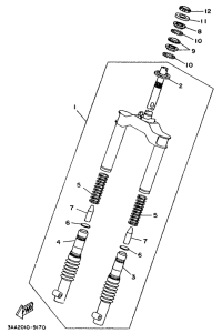 CW50T Передняя вилка