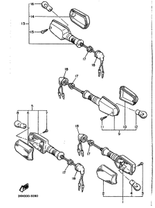 XJ600H (53KW) Поворотники