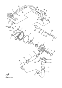 YZF-R6 Водяной насос