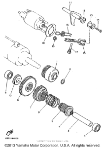 XV750DC Муфта стартера