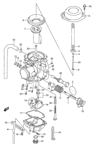 DR250 Carburetor assy
