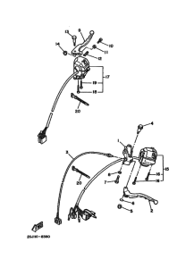 XV250S Interruptor  manillar&palanc