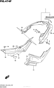 VZR1800 Rear Fender (For Pgz) (Vzr1800Bzl7 E33)