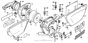XL75 Air cleaner + side cover 77-78