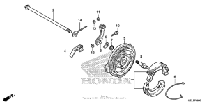 CRF50F Задний тормоз