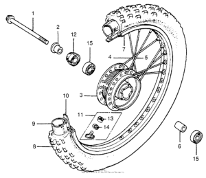 MR175 Переднее колесо