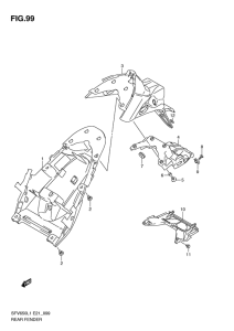 SFV650 Заднее крыло
