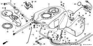 NR750 Fuel tank / fuel pump