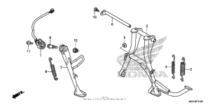 CB1100 (ABS) Подножка