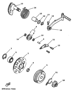 YW100E Стартер