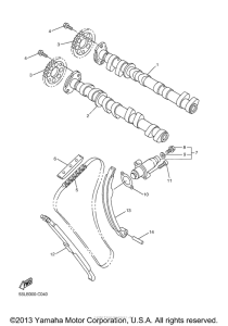 YZF-R6S Цепь механизма газораспределения