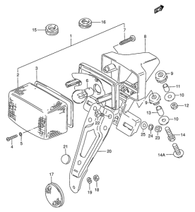 TS50 Задний комбинированный сигнал