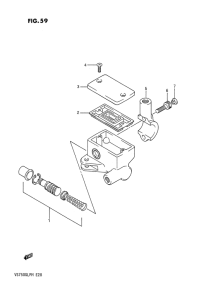 VS750 Передний тормозной цилиндр