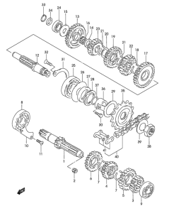GZ250 Трансмиссия