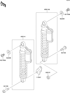 ZR1100 Подвеска  /  амортизатор