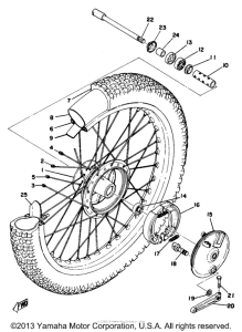 MX250B Переднее колесо