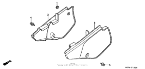 XR70R Боковые обтекатели