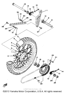 TZ250C Переднее колесо