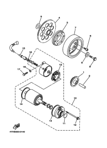 XV535 Муфта стартера