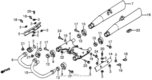 CX650 Глушитель