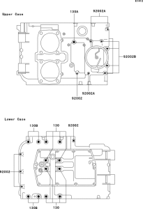 KLE500 Болты крепления картера