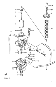 RM80 Carburetor assy