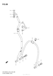 GSX-R600 Передние тормозные трубки