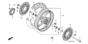 CB600F Transom + tube