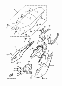 YS125-5C Сиденье
