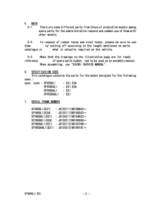 SFV650 Catalog preface